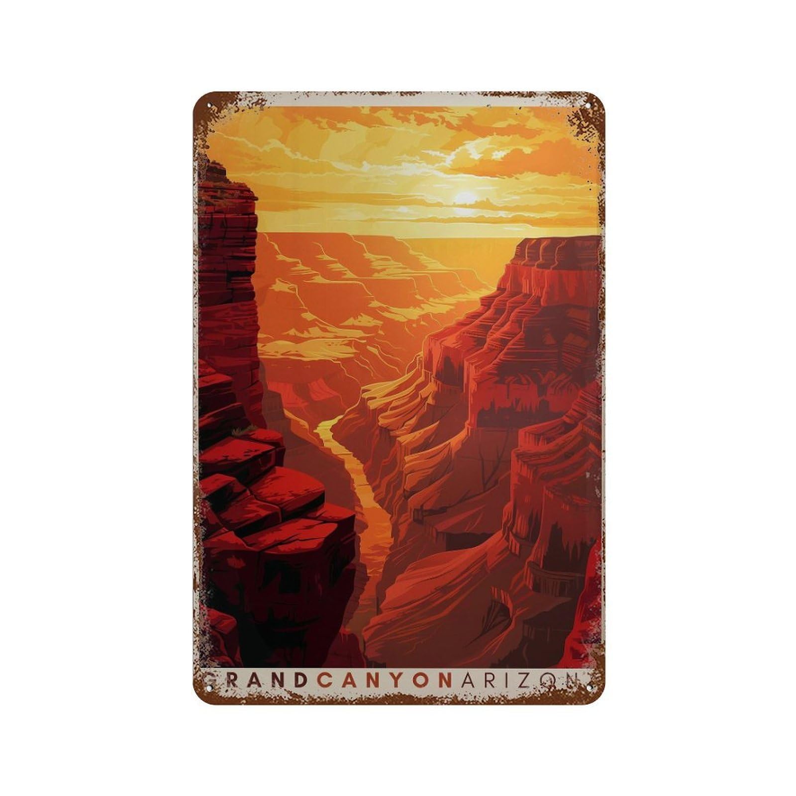 xiaoxiaoshen Grand Canyon Travel Arizona National Park (3) Wall Decor Art Metal Tin Poster Modern Home Decor Art Home Bar Shop Decorations Vintage Sign 30x20cm