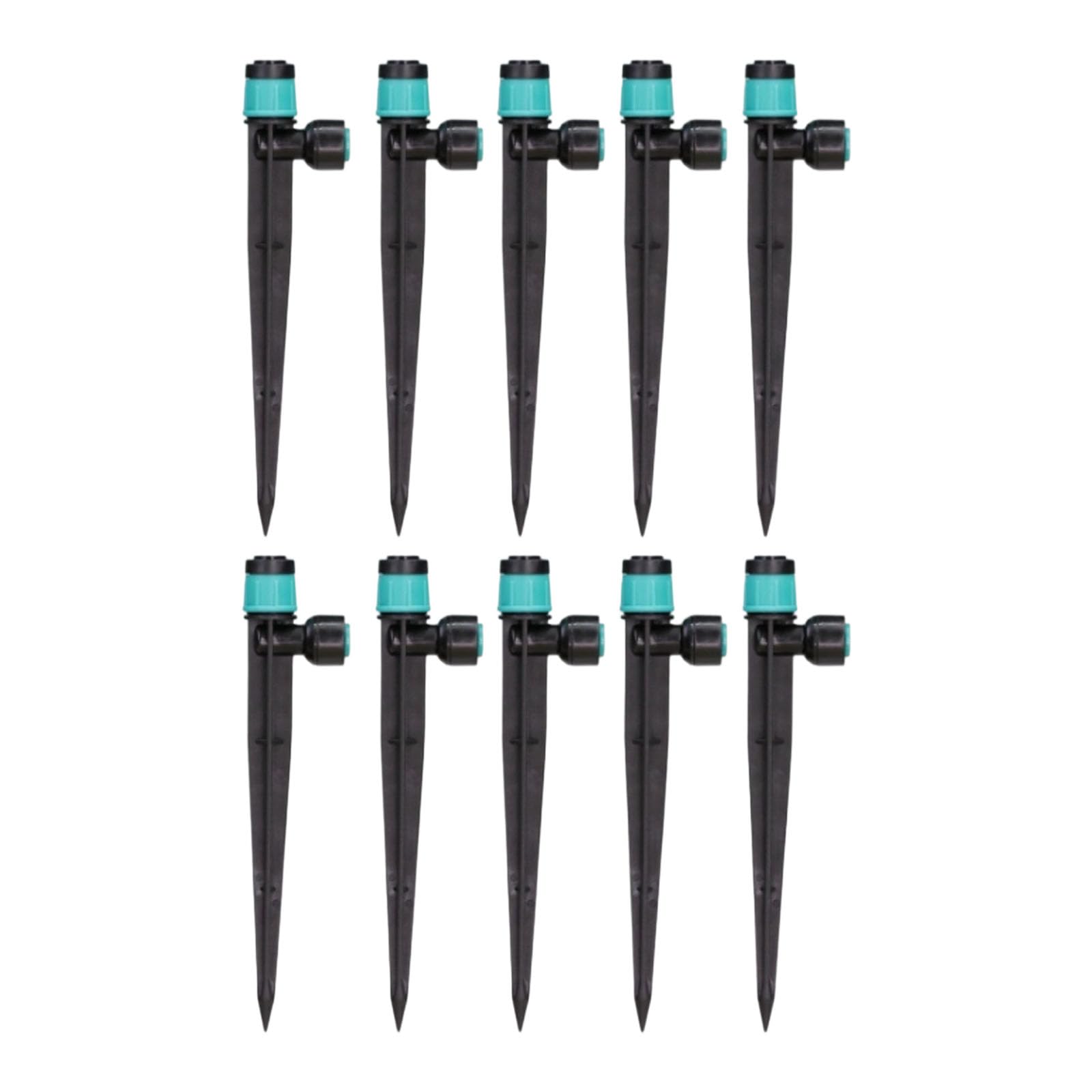 10Pcs Drip Irrigation Stakes 360 Degree Rotating Sprinkler for Drip Tubing Irrigation Greenhouse Accessories Gardening