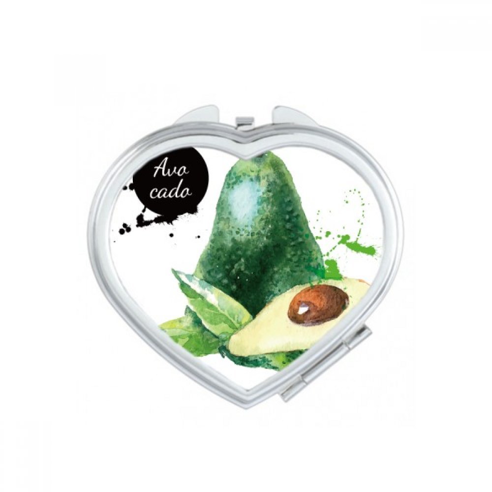Miroir de poche cadeau mignon Apple Aquarelle, petit miroir compact pour amie