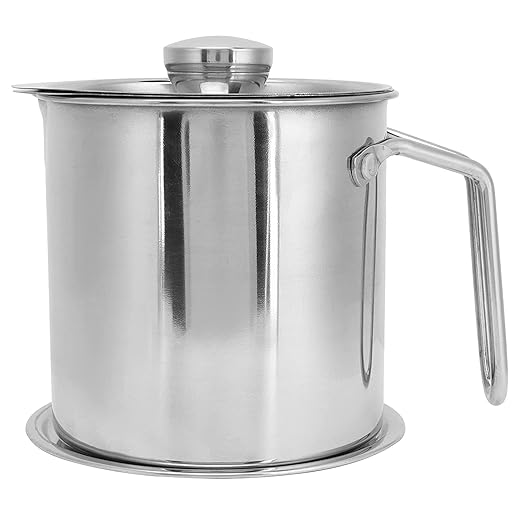 SEAHAVEN Stainless Steel Oil Pot Filter Water Storage Container with