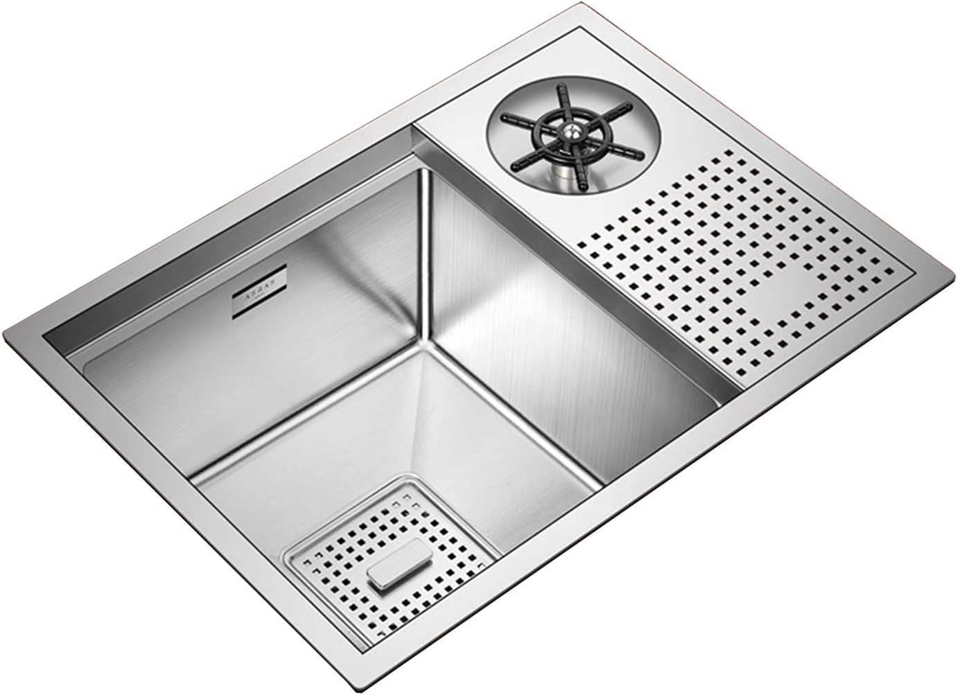 Amazon.com: QHYTL Kitchen Sink, Stainless Steel 21-inch Rectangular ...