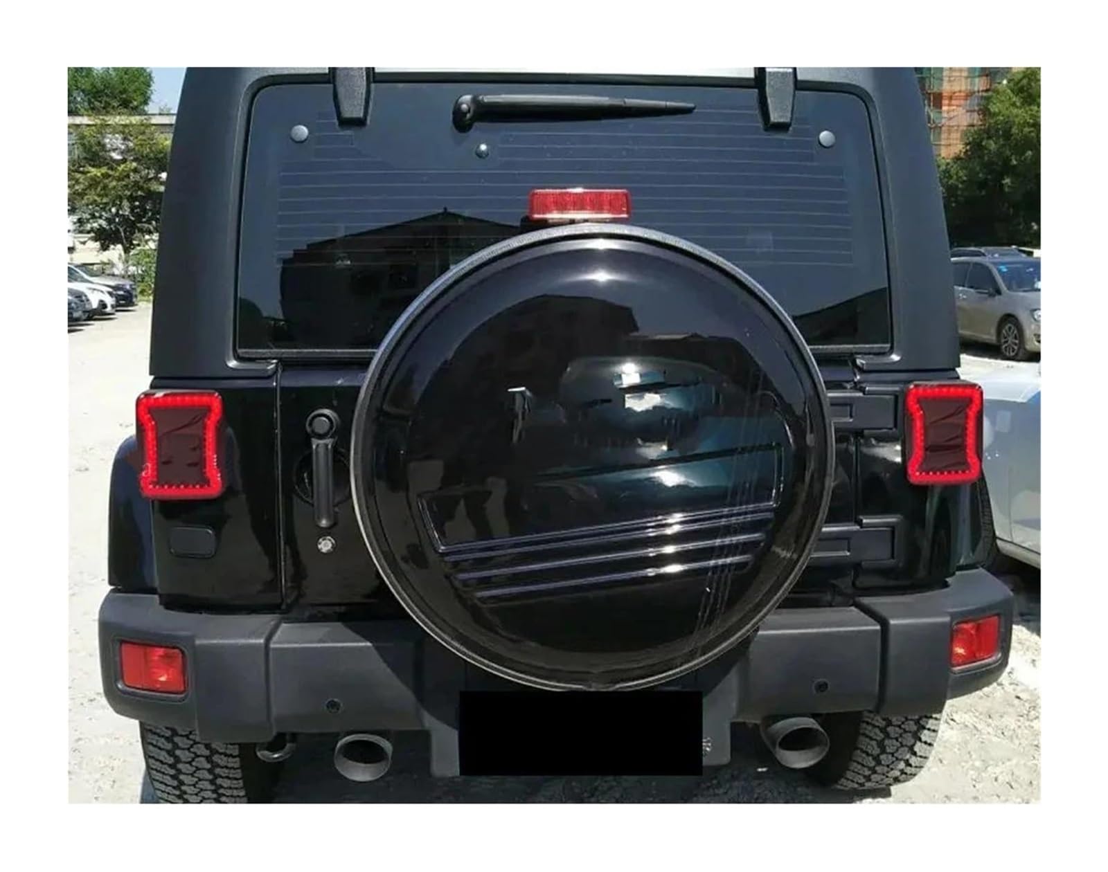 Freccia Specchietto Retrovisore Per Jeep Per Wrangler JK 2007-2017 2 Pezzi Fanale Posteriore Per Auto DRL Freno Retromarcia Indicatore Direzione Gruppo(European version)