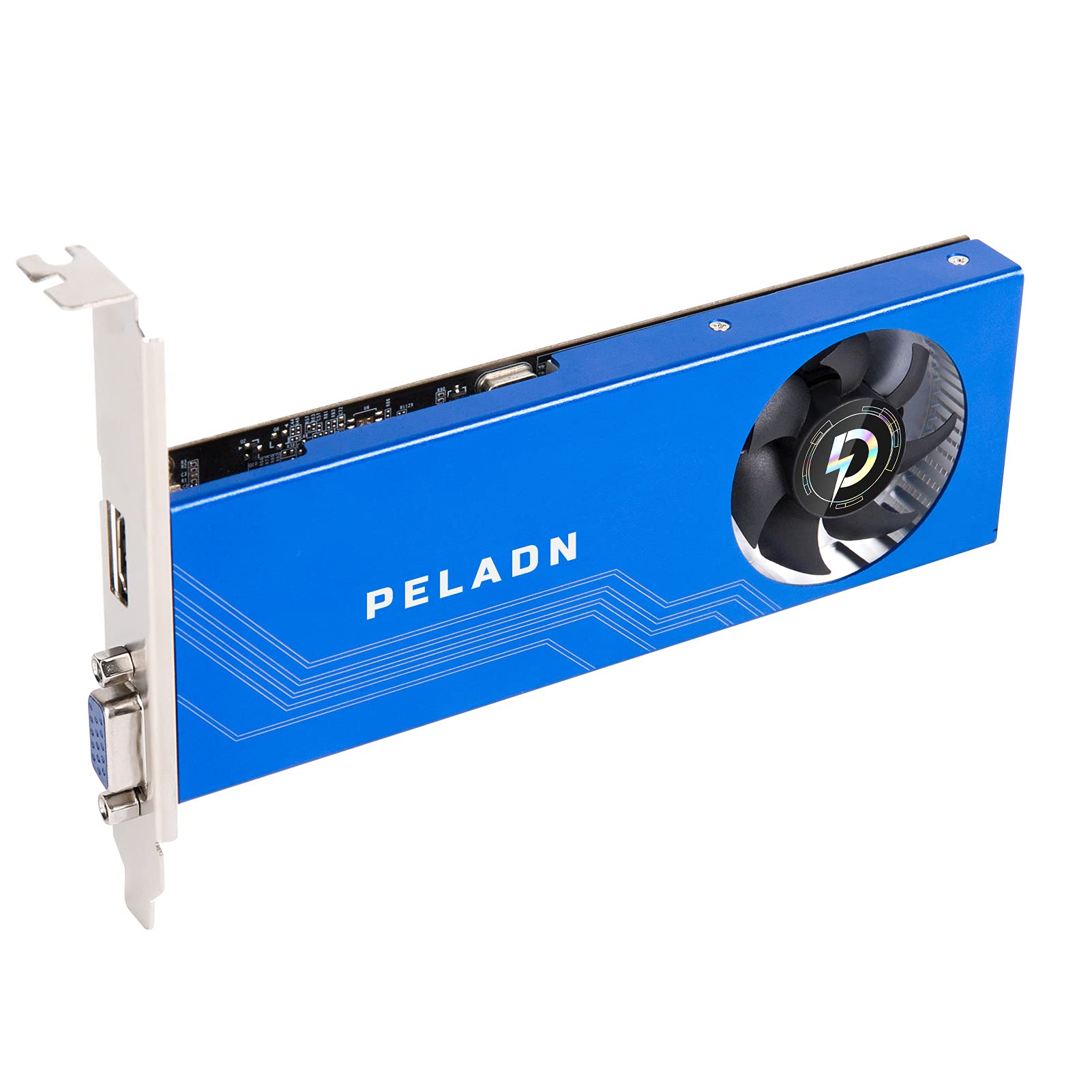 PELADN GeForce GT 1030 2G 64Bit GDDR5 HDMI&VGA Dual-Screen Graphics Card