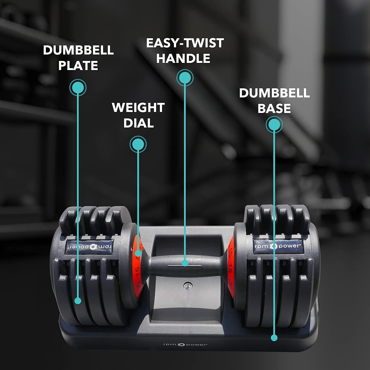 DUMBBELL REGOLABILE 2.5-24 KG Manubri Carico Variabile