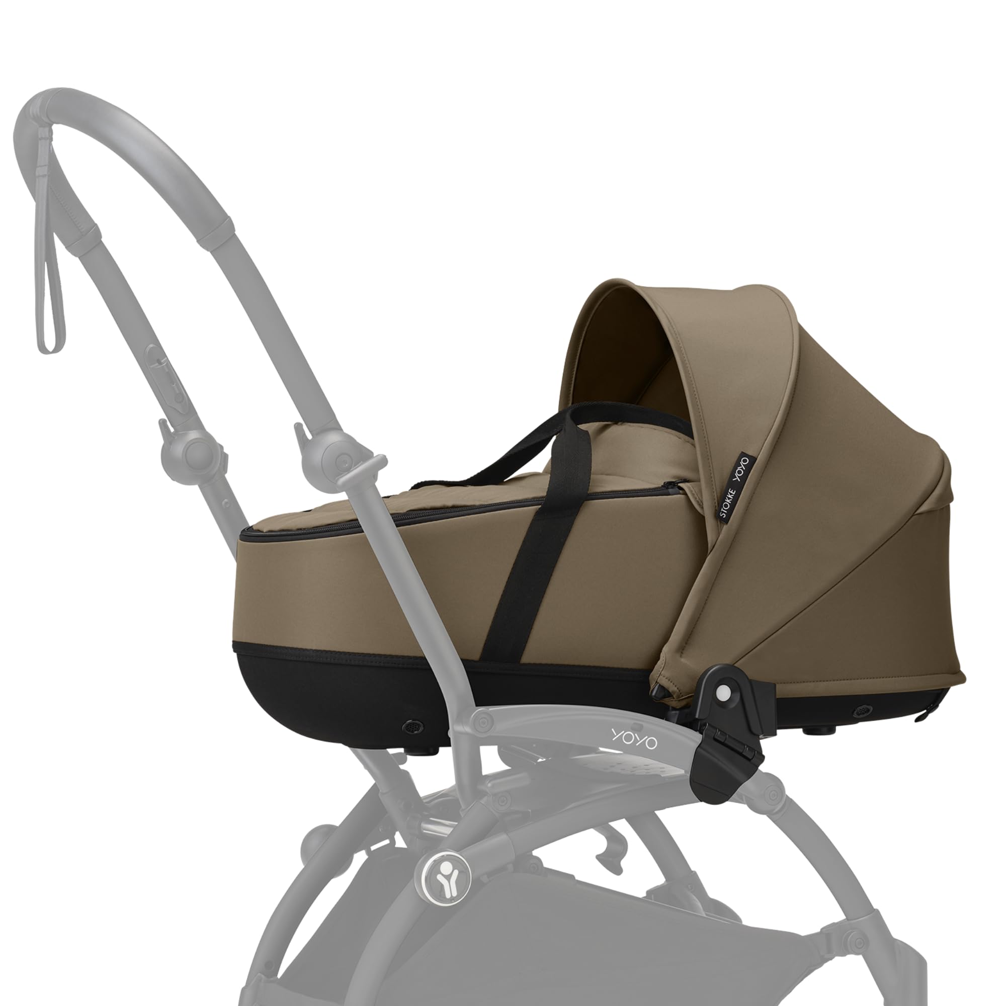 Stokke YOYO Newborn Shell, Toffee - Jusqu’à 6 Mois ou 9 kg - Inclus: Coque Semi-Dure, Double Matelas, Couvre-Pieds - Cadre YOYO nécessaire (Vendu séparément)