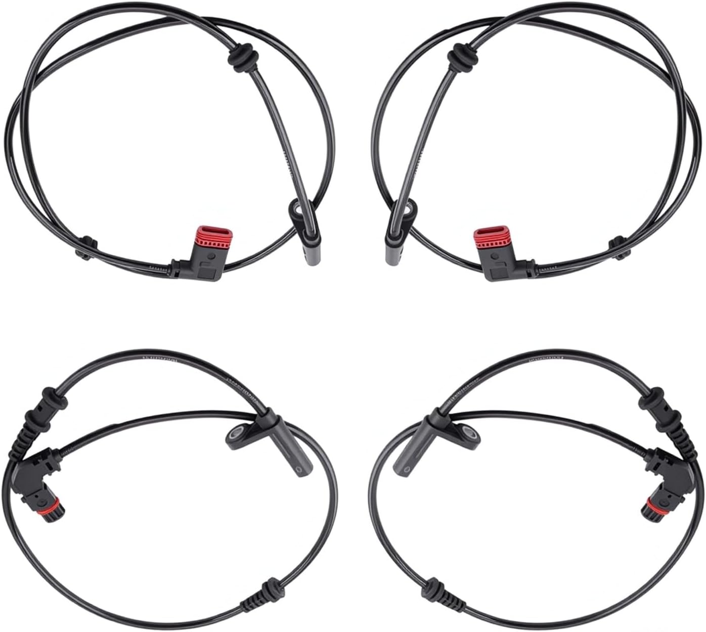 ABS Wheel Speed Sensors Compatible with Mercedes-Benz C230 2007-2009,for 2008-2013 C300 /C63,2007-2013 C350,Set of 4 ABS Sensors 2045400117 2045400317 ALS1860 ALS1858