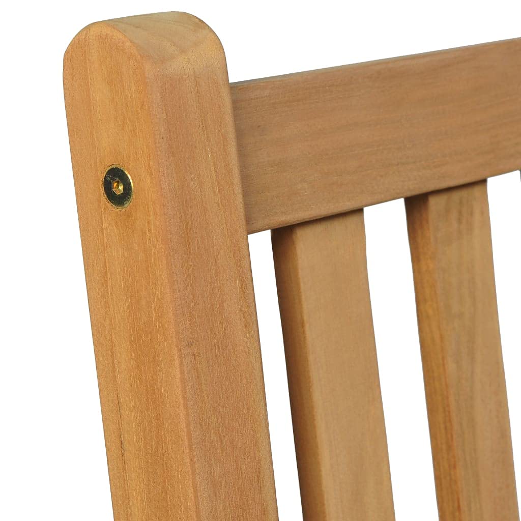 Set di 7 mobili da giardino in legno di teak massiccio, 180 x 90 cm, con 6 sedie, per terrazza, balcone e veranda, resistente alle intemperie, robusto, per sala da pranzo e lounge
