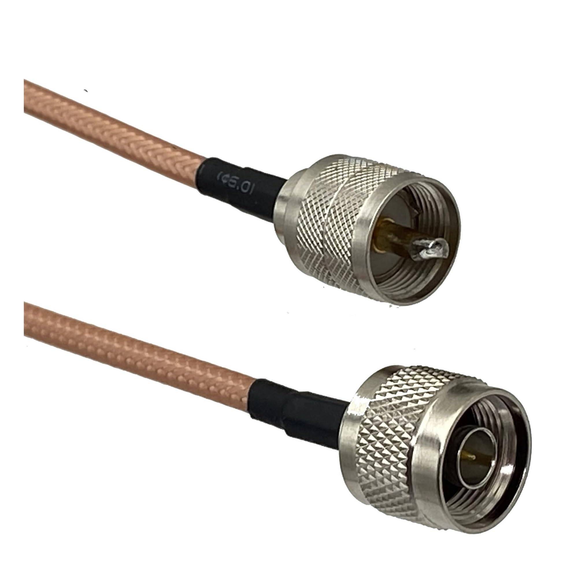 RG 142 N Spina Maschio a UH F PL 259 Connettore A Crimpare Terminale Dritto RF Jumper Cavo a spirale 50ohm 6 pollici ~ 10M | 1.5M