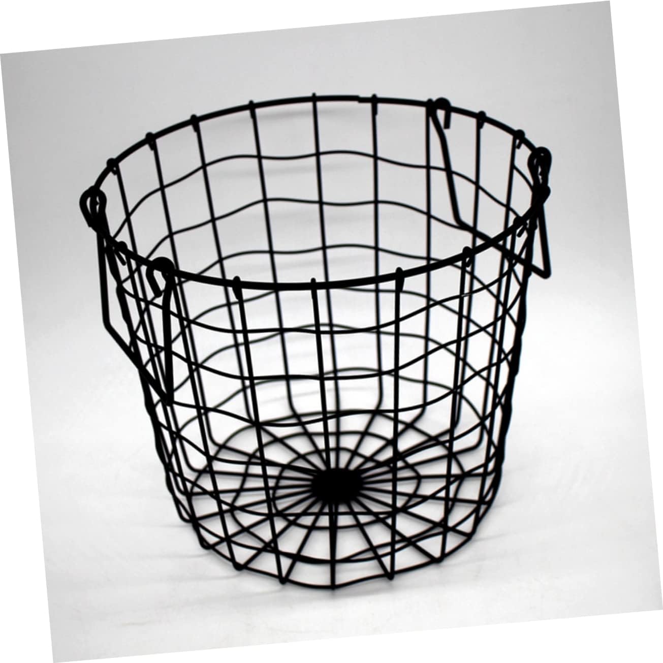 Handheld Iron Art Storage Basket Simple Hollow out Clothes Organizer Multi Functional Laundry Bucket Storage Barrel Stylish Sundries Container Easy to Carry
