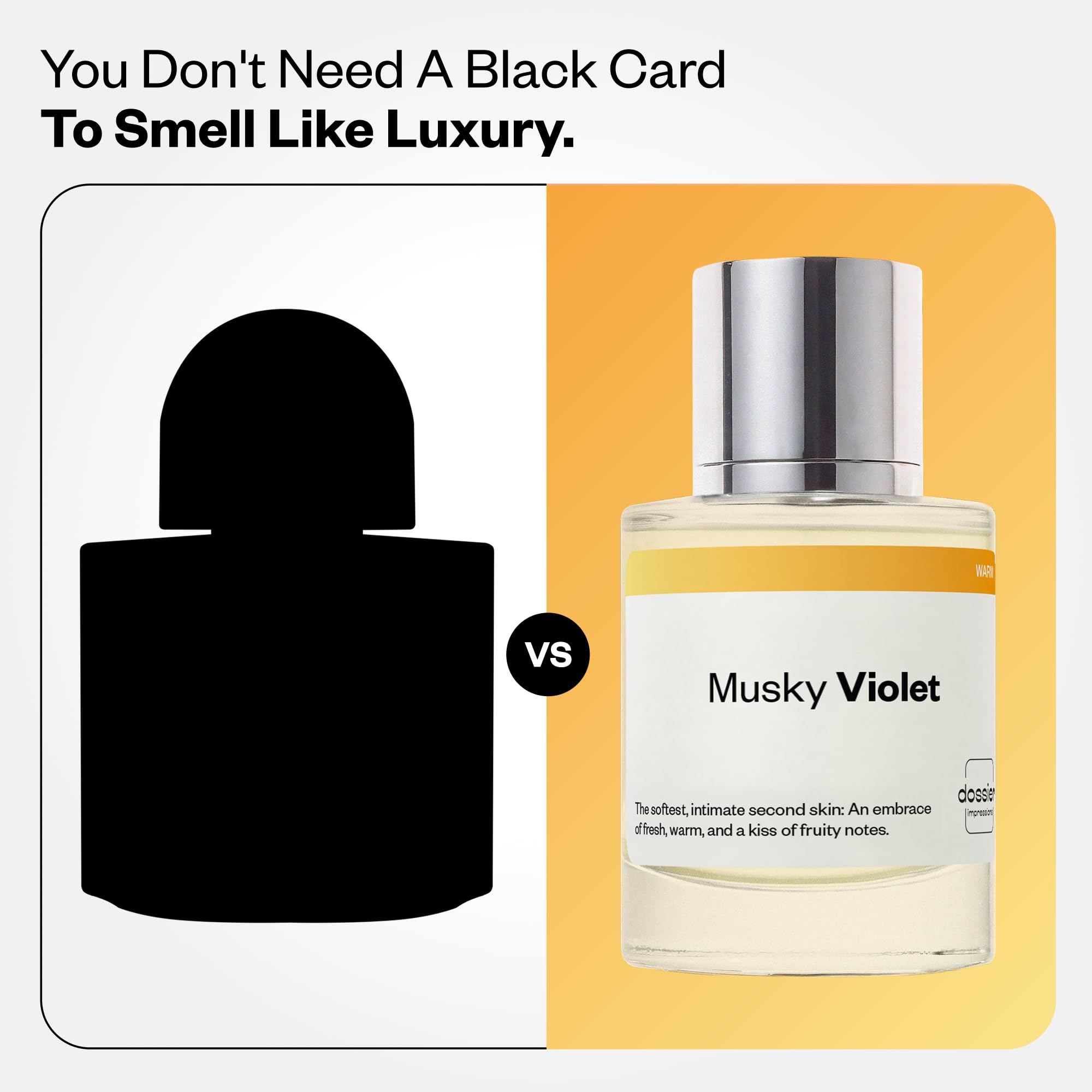 Dossier Musky Violet Eau de Parfum Unisex, Inspired by Mojave Ghost, 50ml