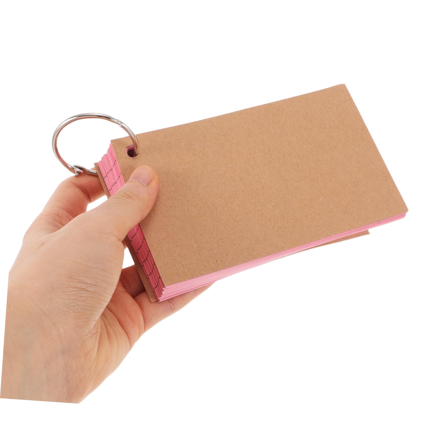 Karteikarten mit Ring, 10 Stück, Edelstahl und Papier, Doppelt Liniert