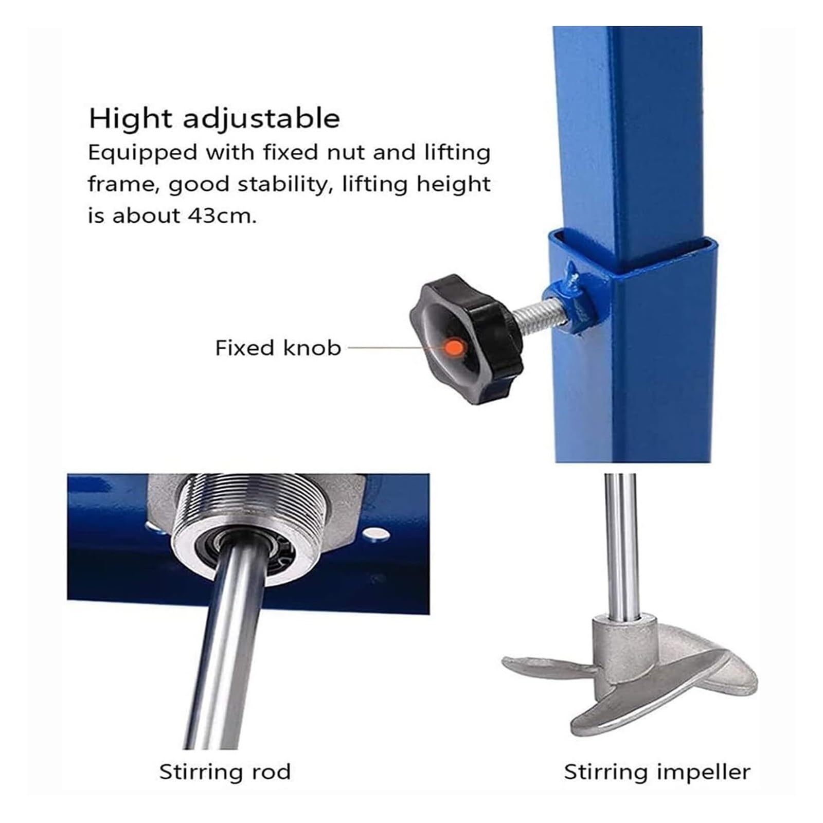 Mezclador neumático de soporte, agitador automático de pintura de 5 galones y 20 l, mezclador de aire vertical de escritorio, máquina mezcladora de tinta