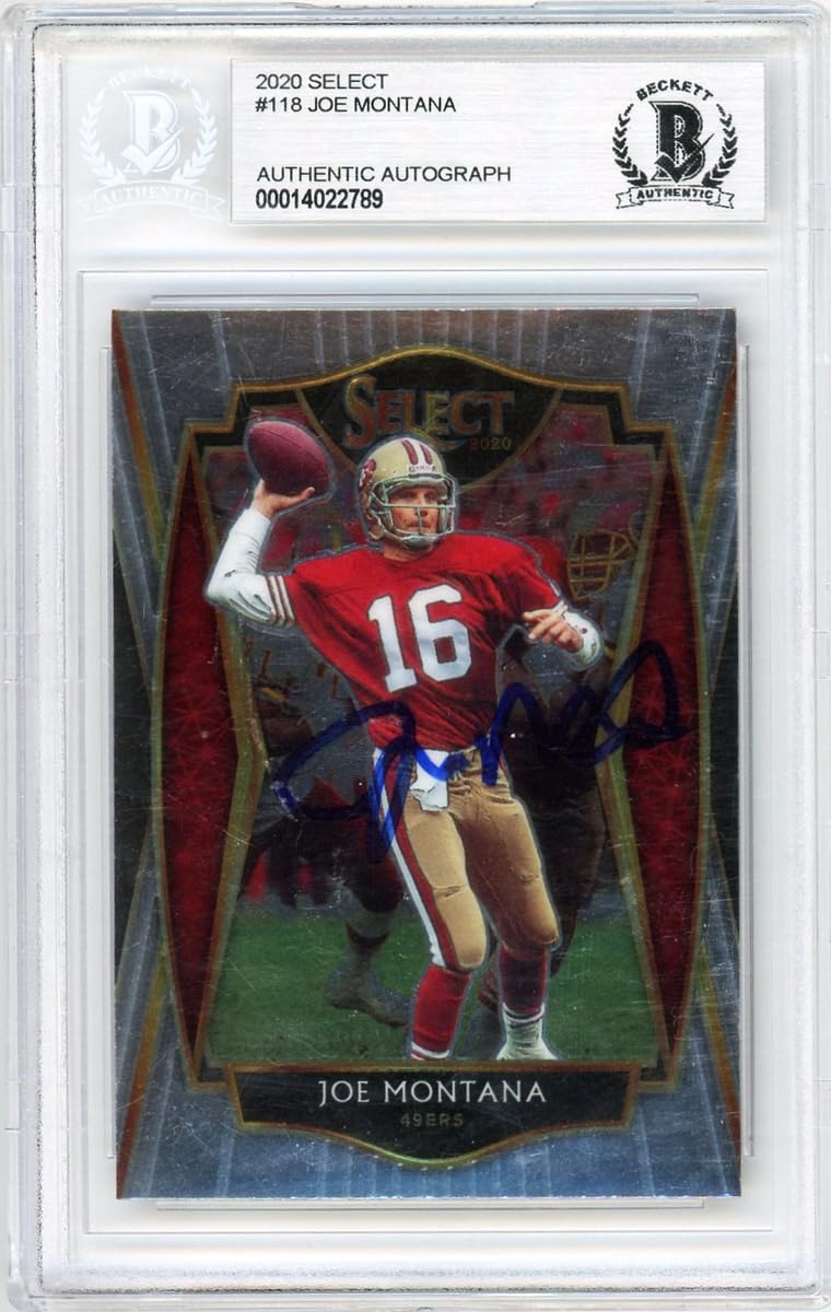 NFL ジョー・モンタナ JOE MONTANA 記念プレート　直筆サイン入り Amazon.co.jp: ジョー・モンタナ 直筆 サイン 入り Panini SELCT 公式