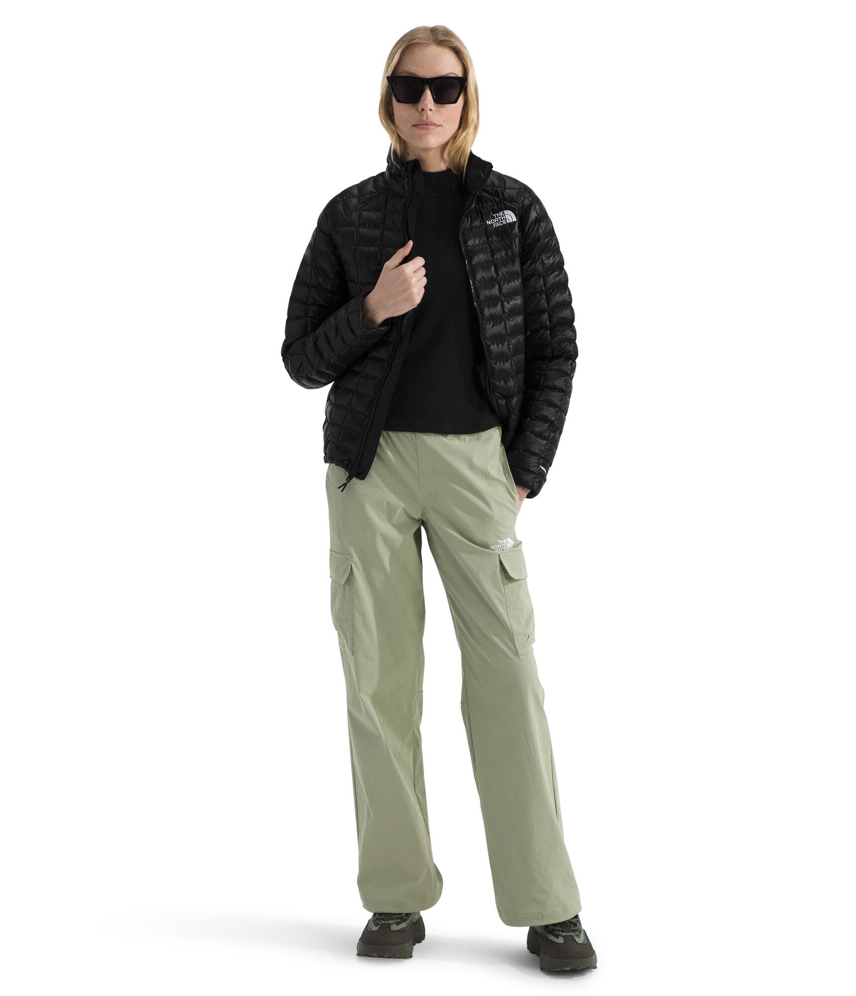 The North Face - Damska Kurtka ThermoBall - Wiatroodporna, Lekka, Ciepła, Kompaktowa - Z Materiałów z Recyklingu - Kurtka z Zamkiem