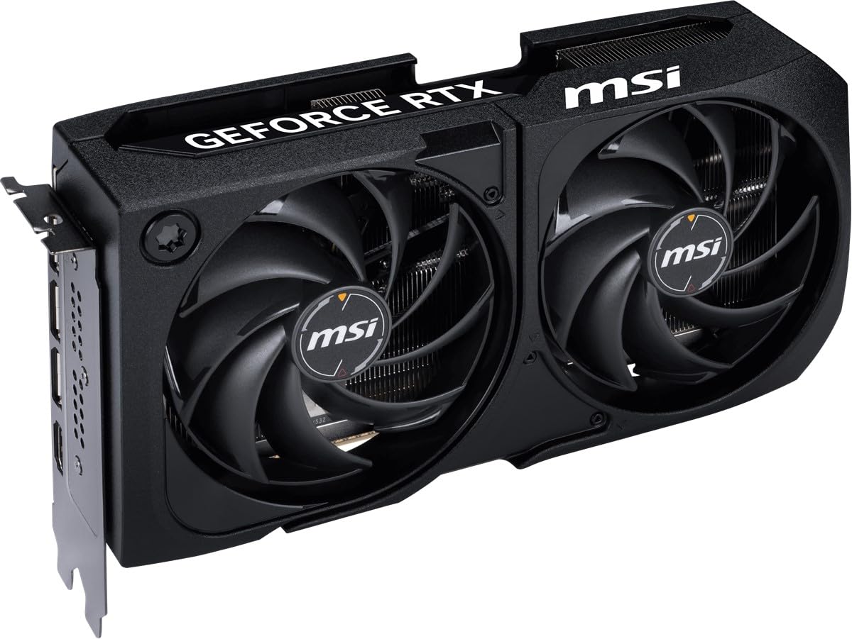 msi NVIDIA GeForce RTX 5070 12G Shadow 2X OC Carte Graphique - 12 Go GDDR7 (28 GB/s /192 Bits), PCIe 5.0 - Double Ventilateur (2X Ventilateurs TORX 5.0), HDMI 2.1b, DisplayPort 2.1b, SFF Ready