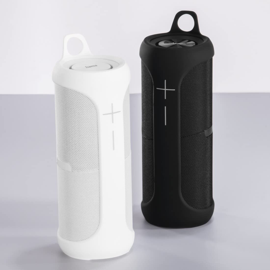 Hama 2in1 Bluetooth-Lautsprecher-Set Twin 3.0 wasserdicht 30W (teilbares Speaker-Set kabellos, 2 tragbare Bluetooth-Boxen, schwimmende Musikbox wasserfest IP67, 10h Akku, True Wireless Stereo) weiß