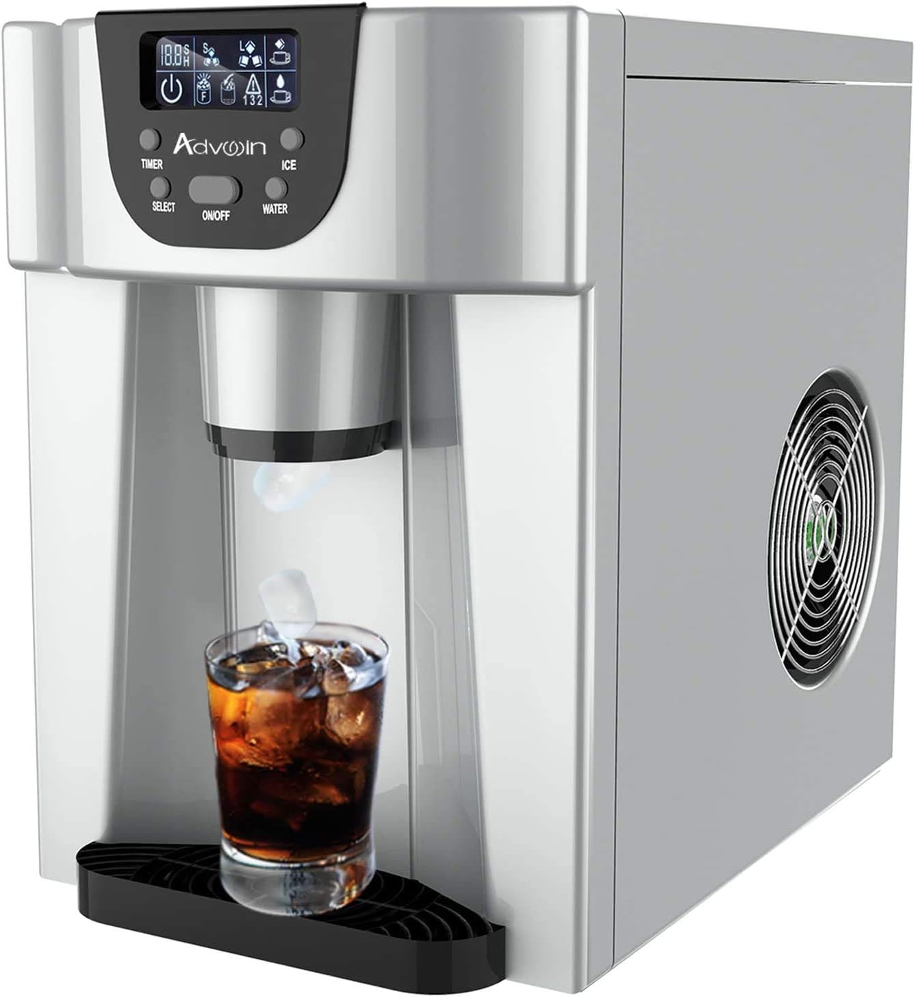 Devanti Commercial Ice Maker, Stainless Steel 24hrs Cream Cube Makers