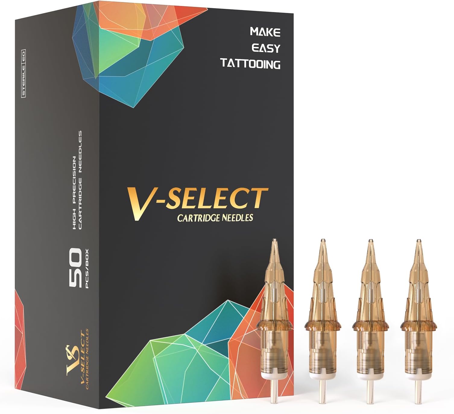 Mast Tattoo Pro2 Needles Cartridges 12 Round Liner Curved