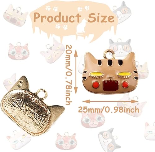 Miniatura 2 de Enamel Cat Charm Bulb Charm Coffee Cup Earrings Making Charm Cute Charm Bracelet Artifact Jewelry Making DIY Pendant Necklace Supplies