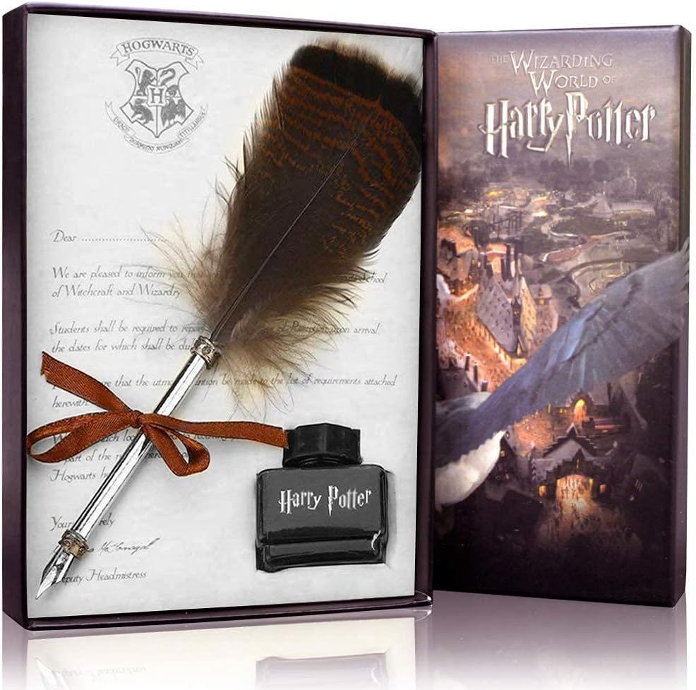 Harry Potter Kit Calligraphie, Coffret Stylo Plume Calligraphie avec Papier