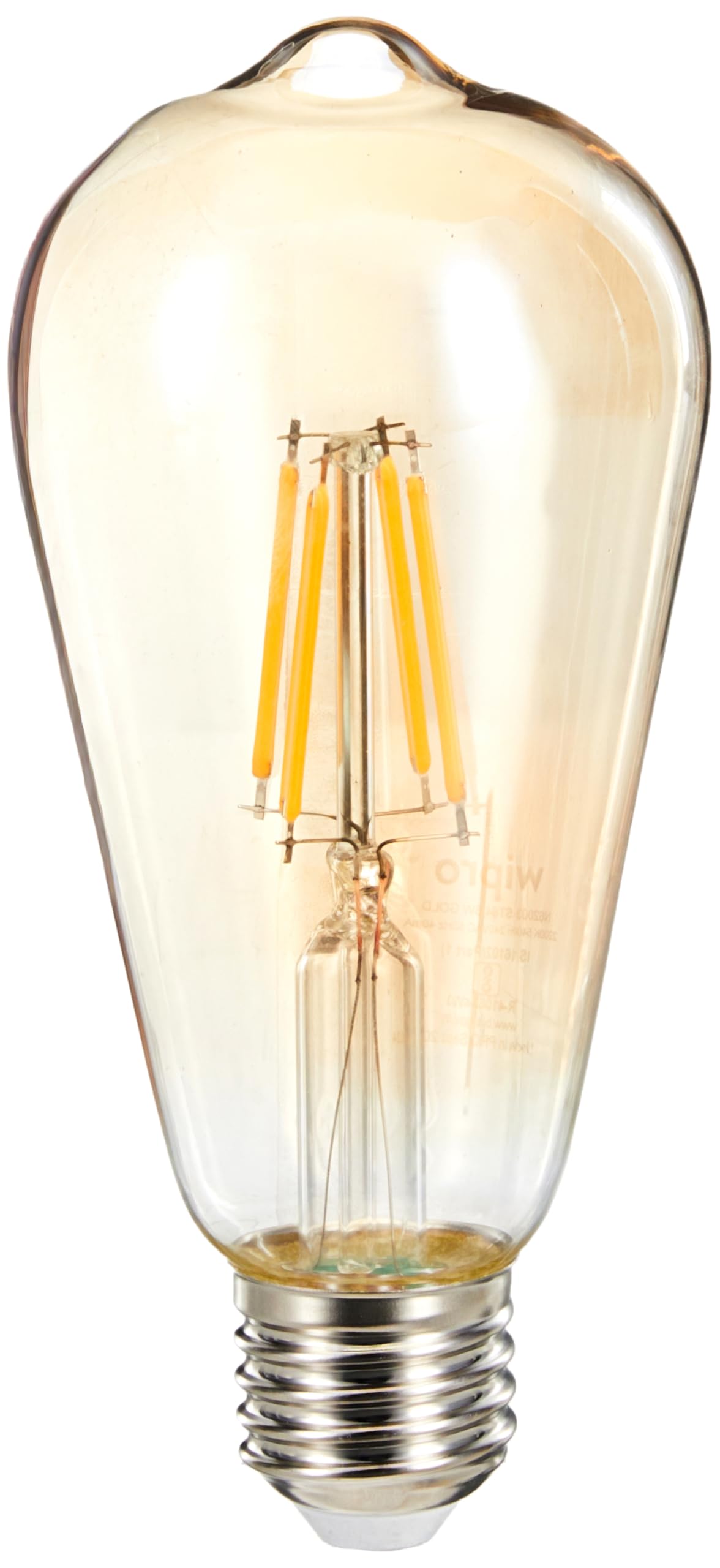Wipro Garnet 6W ST64 LED Filament Bulb | Decorative LED Bulb for Home & Office Decoration | Energy Efficient Filament Bulb comes with In-Built Surge Protection | E27, 2700K(Warm White, Pack of 1)-image-40