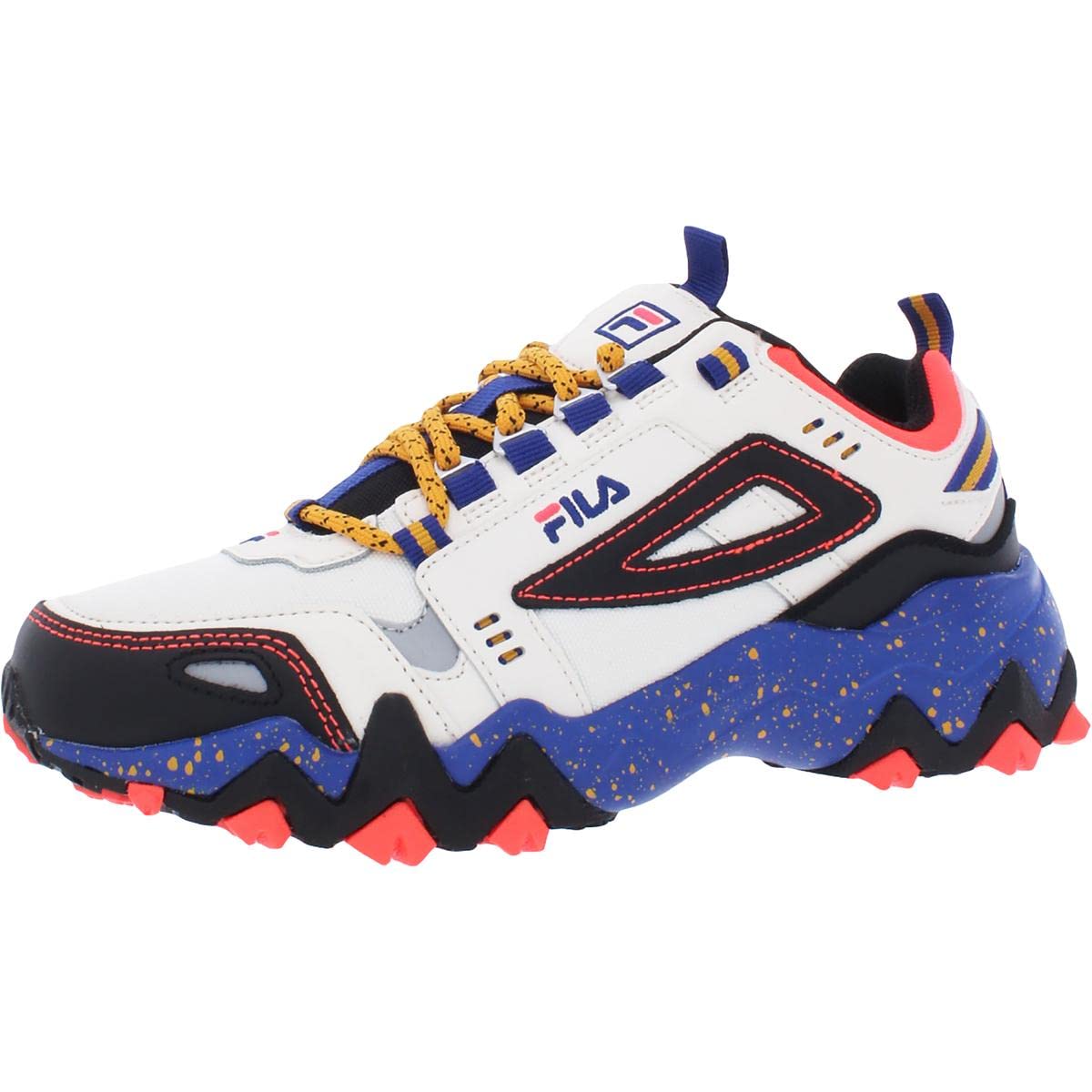 Fila Women's Oakmont Leather Chunky Athletic Hiking Trail Sneaker White Size 11