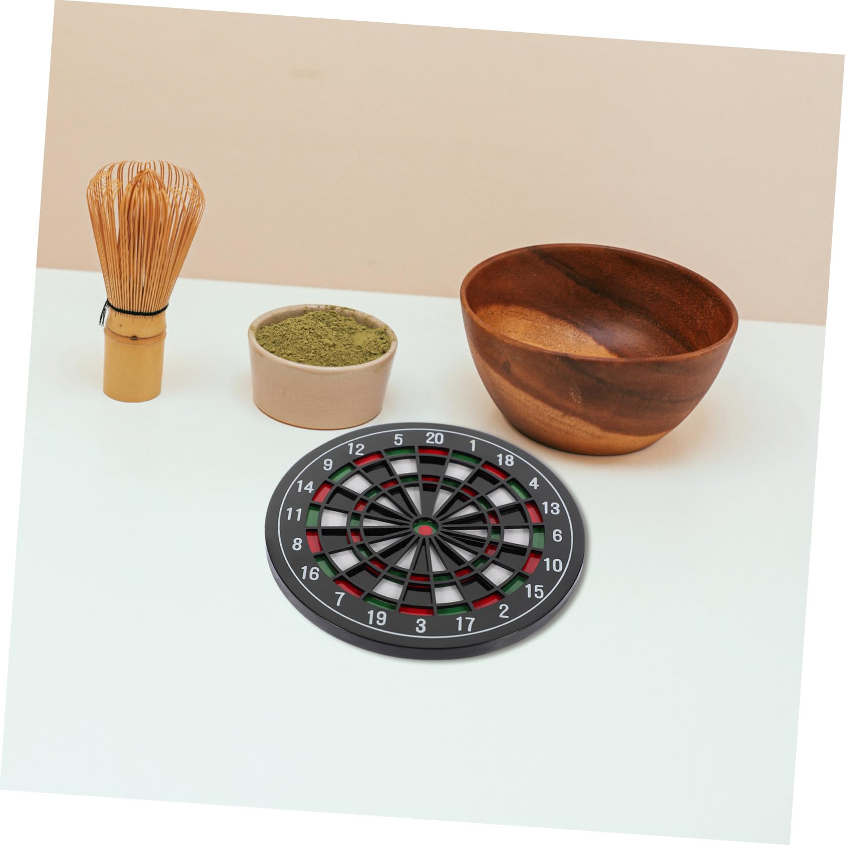 12 Stück rutschfeste Untersetzer aus Pappe Hitzebeständig Tassenpolster für Zuhause Café Tischschutz mit Kreativem Dartboard Design