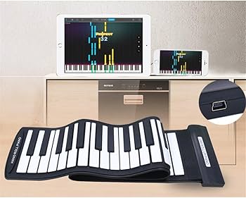 Amazon.co.jp: くるくる巻ける 電子ロールピアノ 61キーフレキシブル