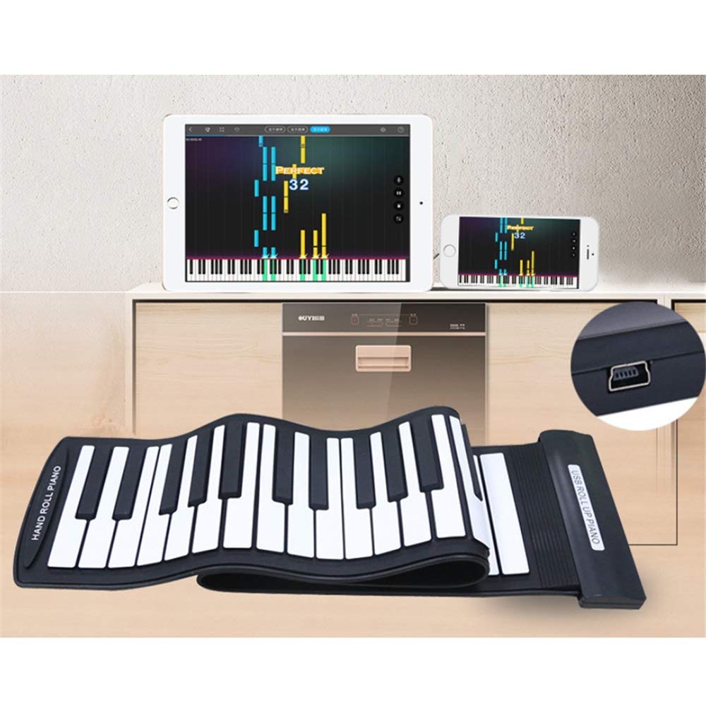 Amazon.co.jp: くるくる巻ける 電子ロールピアノ 61キー