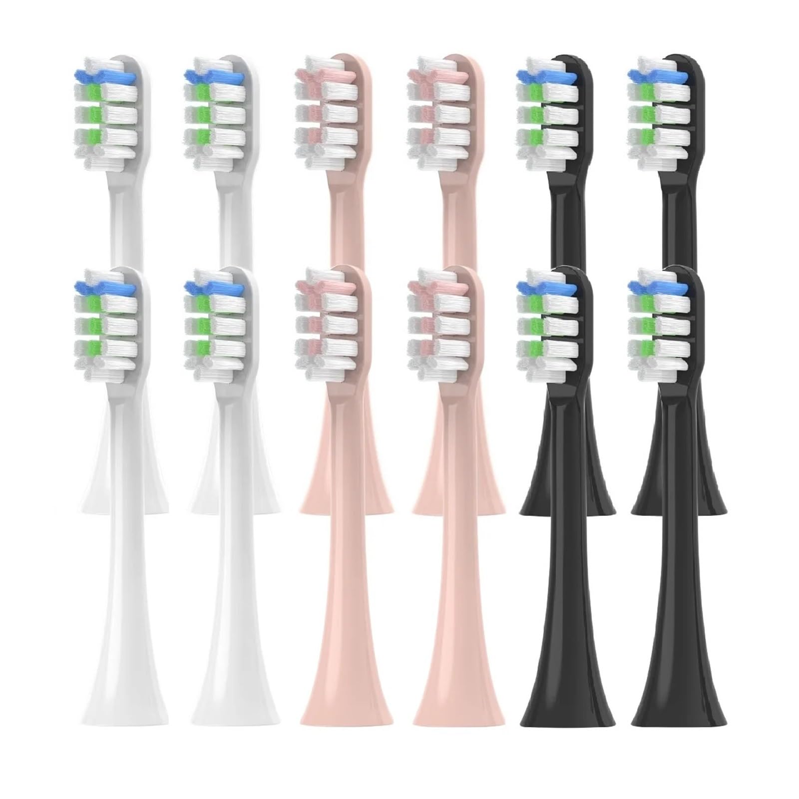 Testina Di Ricambio For Spazzolino Elettrico Sonico, Compatibile Con SOOCAS V1/X1/X3/X5/X3U/X3PRO/v1/v2(White4 Black4 Pink4)