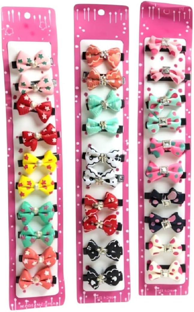 Ki 20 un Presilha De Cabelo Tic Tac Laço Sortida Infantil