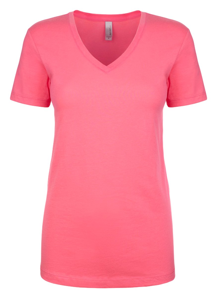 Next Level Ladies' Ideal V S HOT PINK