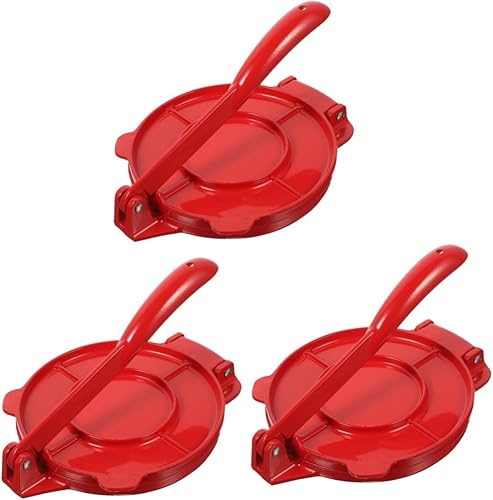 BESTOYARD 3 unids Prensa de masa Empanada Prensa Empanada Maker Prensa Acero Tortilla Maker Máquina Quesadilla Maker Pastel Harina Bola de Arroz