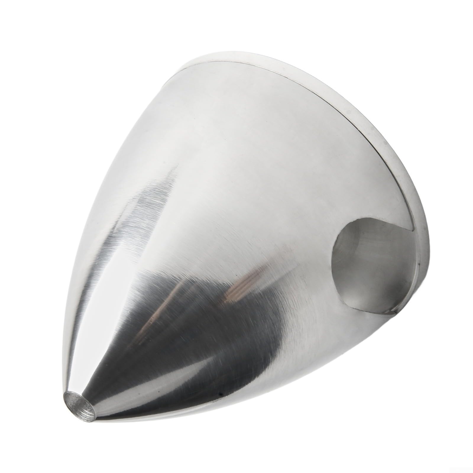 Glewi Aluminium Alloy RC Plane Spinner Propeller 1.5-5.0 Inch Low Drag Design for Methanol Engine Models Silver(3.0in/76mm)