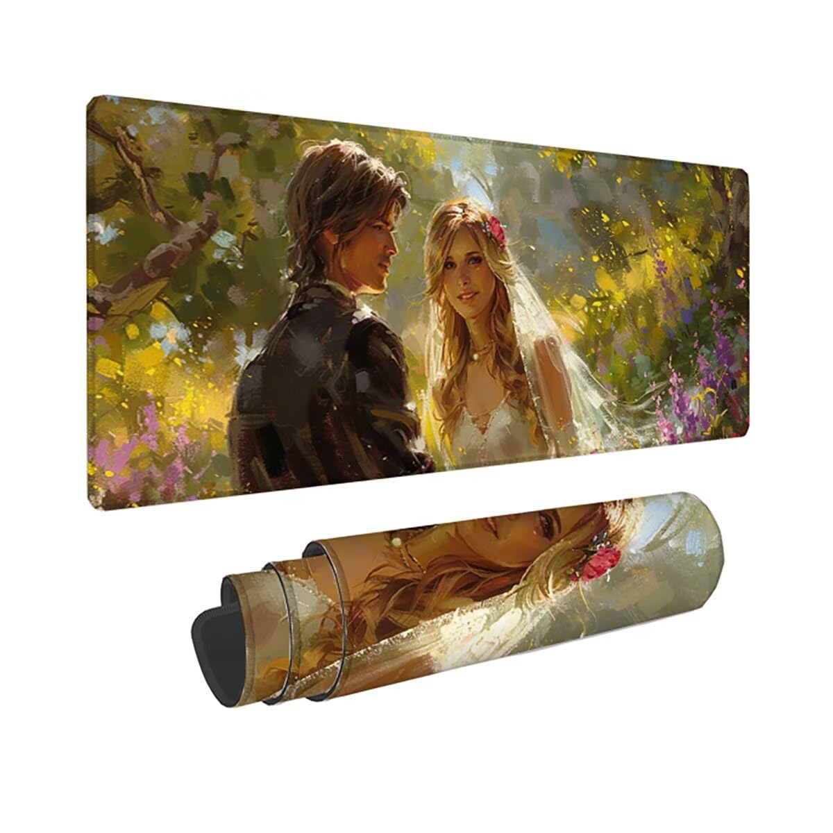 Tappetino per Mouse Gaming XXL 1200x600x3mm– Ufficio Mousepad Grande – Migliora la Velocità e la Precisione Tenuta Stabile Sottomano per Ufficio e Casa Accessori Scrivania Arte Figurativa PjY757 5-M