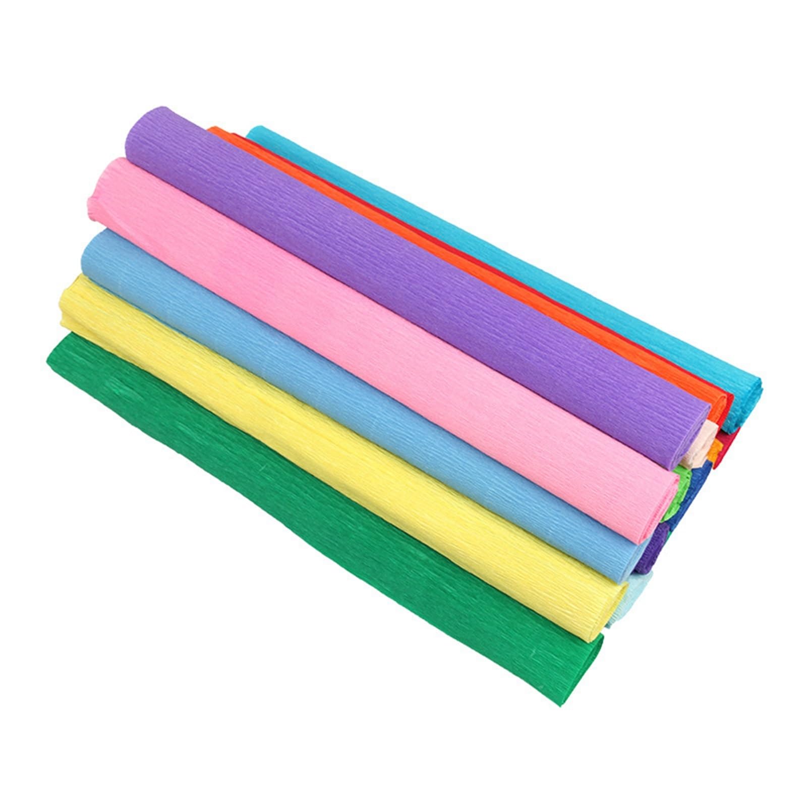 4 rouleaux de papier crépon coloré 50x250cm Pour Emballer
