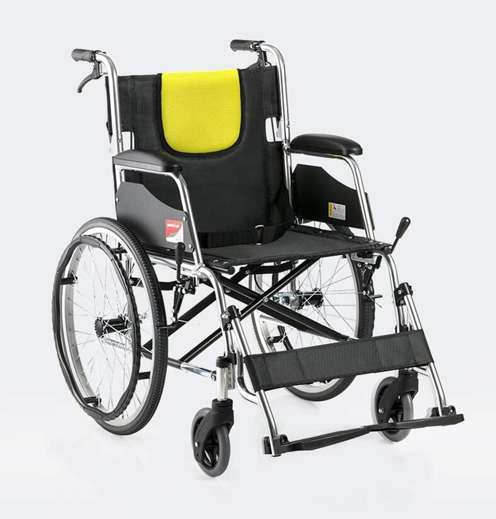 Geyaziu 車椅子 折りたたみ 軽量車椅子 介助型 モデル 背折れタイプ 透