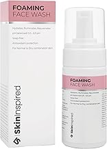 SkinInspired Foaming Daily Use Face Wash (100ml), AHA & BHA Natural Face Cleanser for Glowing Skin, Hyaluronic acid, Pentavitin, Best for Normal, Dry & Combination Skin, Good For Winters, Women & Men