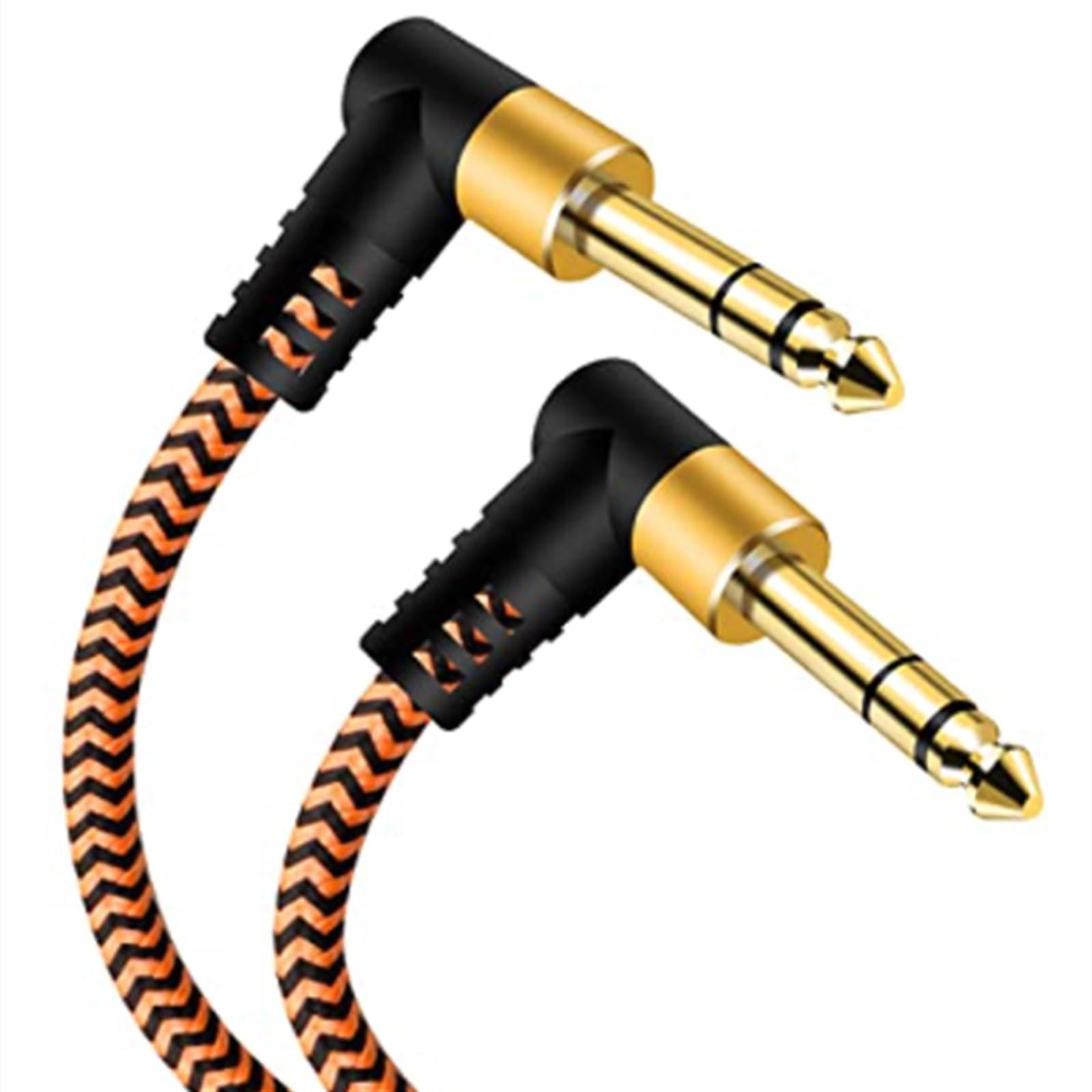 kabel audio do gitary Zbalansowany Kabel Audio Stereo 6,35 Mm Do 6,35 Mm Trs 1/4 Zgięcia, Aby Zgiąć Kątowy Kabel Wzmacniacza Głośnikowego (Color : 3m)
