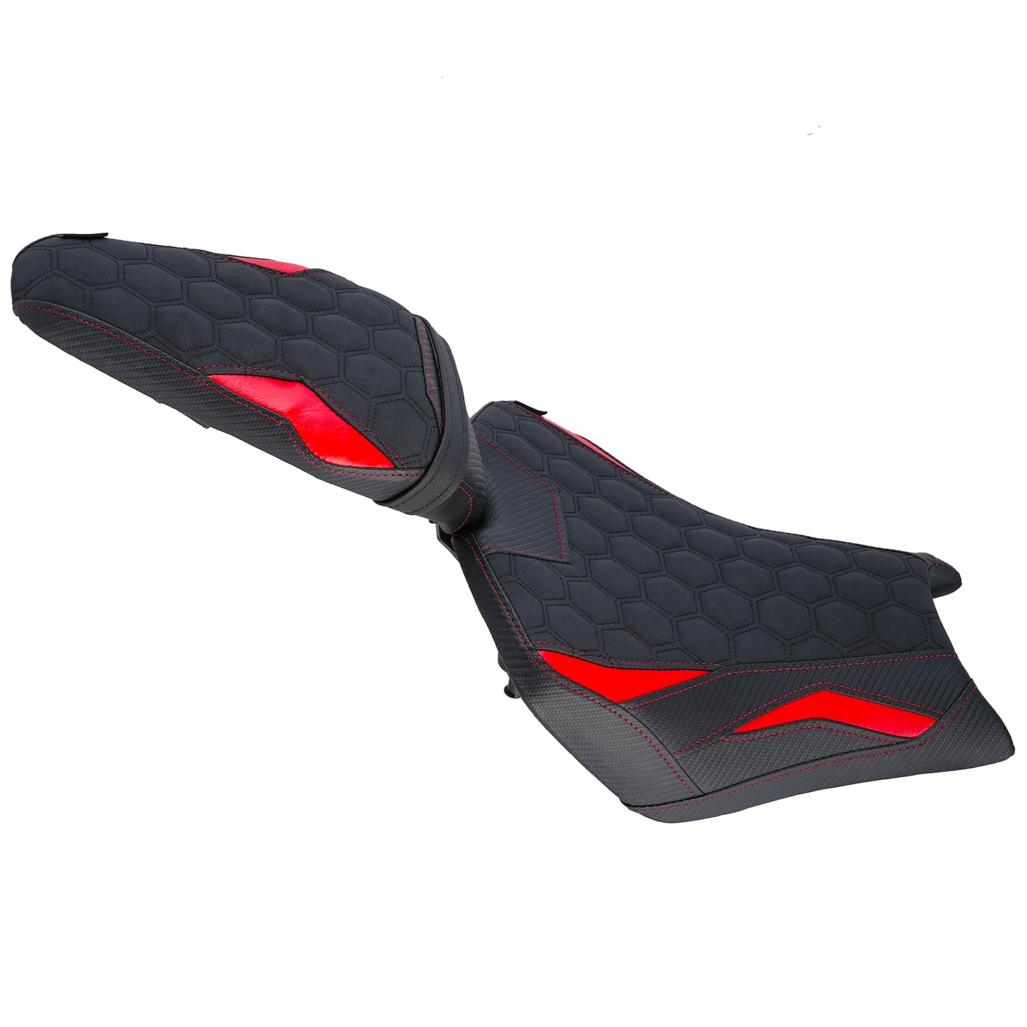Siège de moto confortable pour passager ZR900 Z900 2025, siège passager avant et arrière en cuir, rouge
