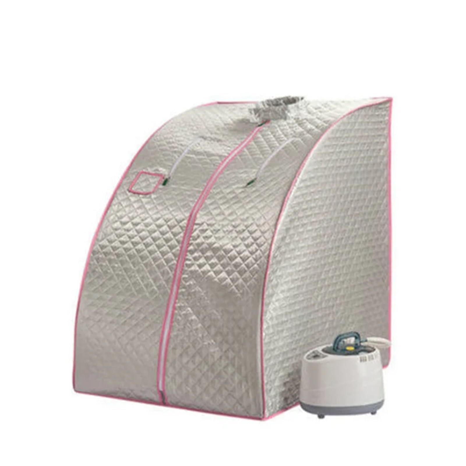 Slimming Machine Bath SPA Family Steam Room Benefits Skin 2.2L Simple Health General Sauna Box(Silver gray)