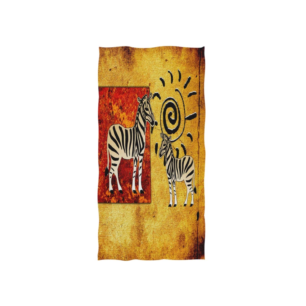 linomo Hand Towel African Animal Zebra Towel Cotton Face Towel Dish Towel for Kids Girls Boys Adult