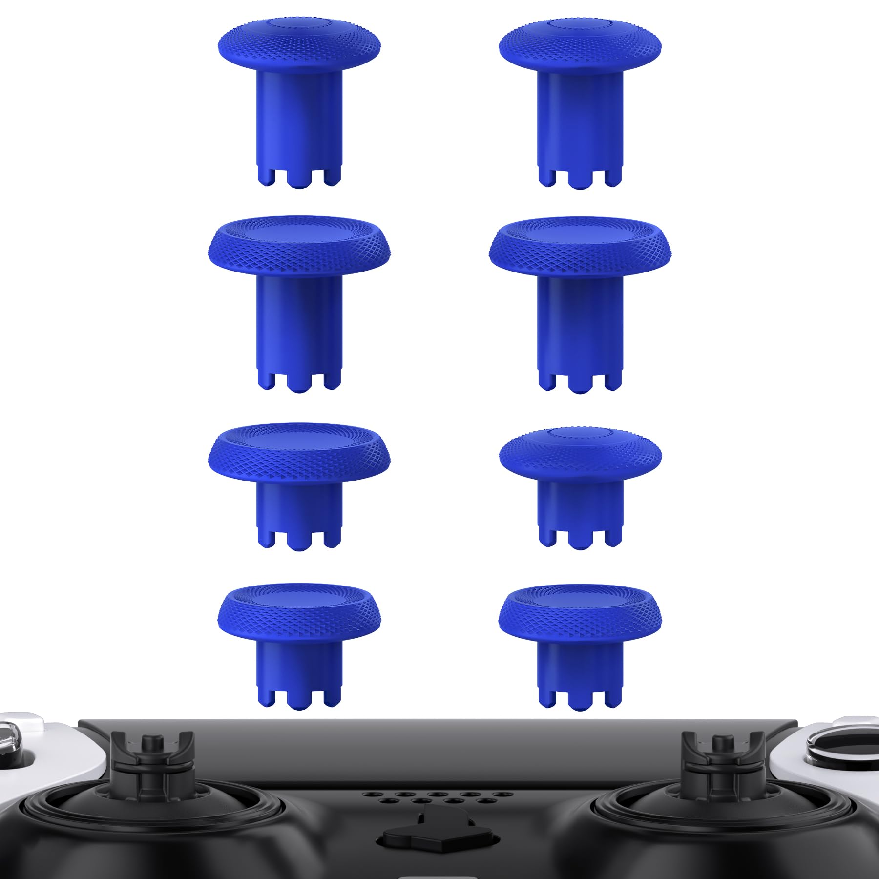 eXtremeRate ThumbsGear Interchangeable Thumbsticks for PS5 Edge Controller, Replacement Blue Analog Thumb Sticks Caps for PS5 Edge Controller - 4