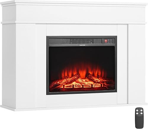 Miniatura 14 de VEVOR Chimeneas independientes de 22.8 pulgadas, calentador eléctrico portátil de 1500 W, 5120 BTU, con protección contra sobrecalentamiento, llamas