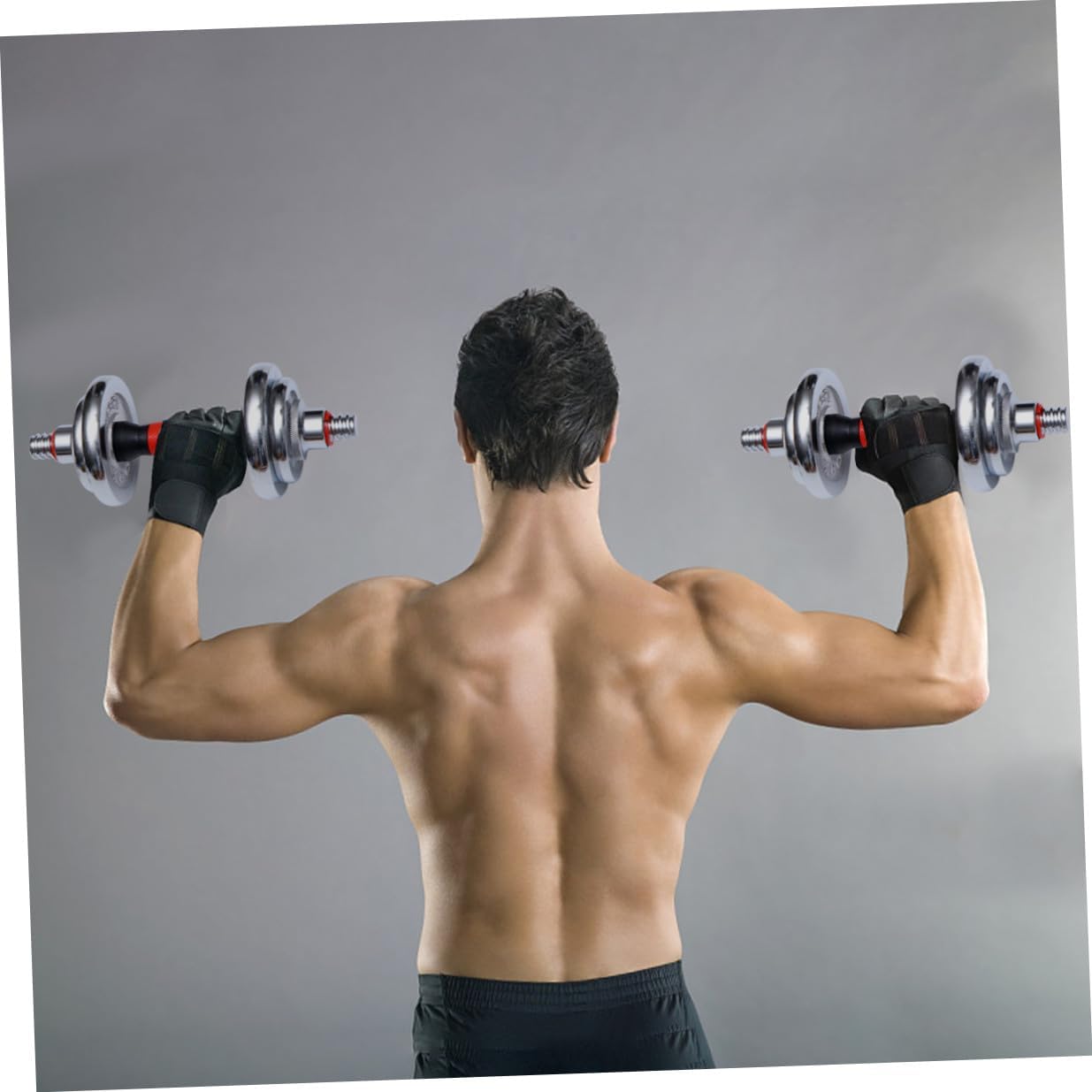 Luxshiny 10kg Electroplated Dumbbell Set for Home Workout, Household Fitness Dumbbells Kit with Anti-rust Coating, Men’s Strength Training Equipment for Gym and Exercise