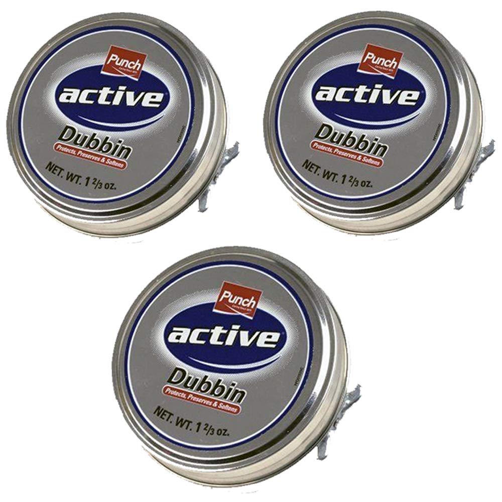 Punch Active Dubbin Neutral 50ml Tin Waterproofs Leather Shoe & Boot Wax (3)
