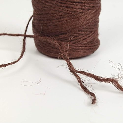 Miniatura 4 de Micomon - Cordel de yute natural de 300 pies, ideal para manualidades, regalo, cordel de Navidad, materiales de embalaje industriales, cuerda