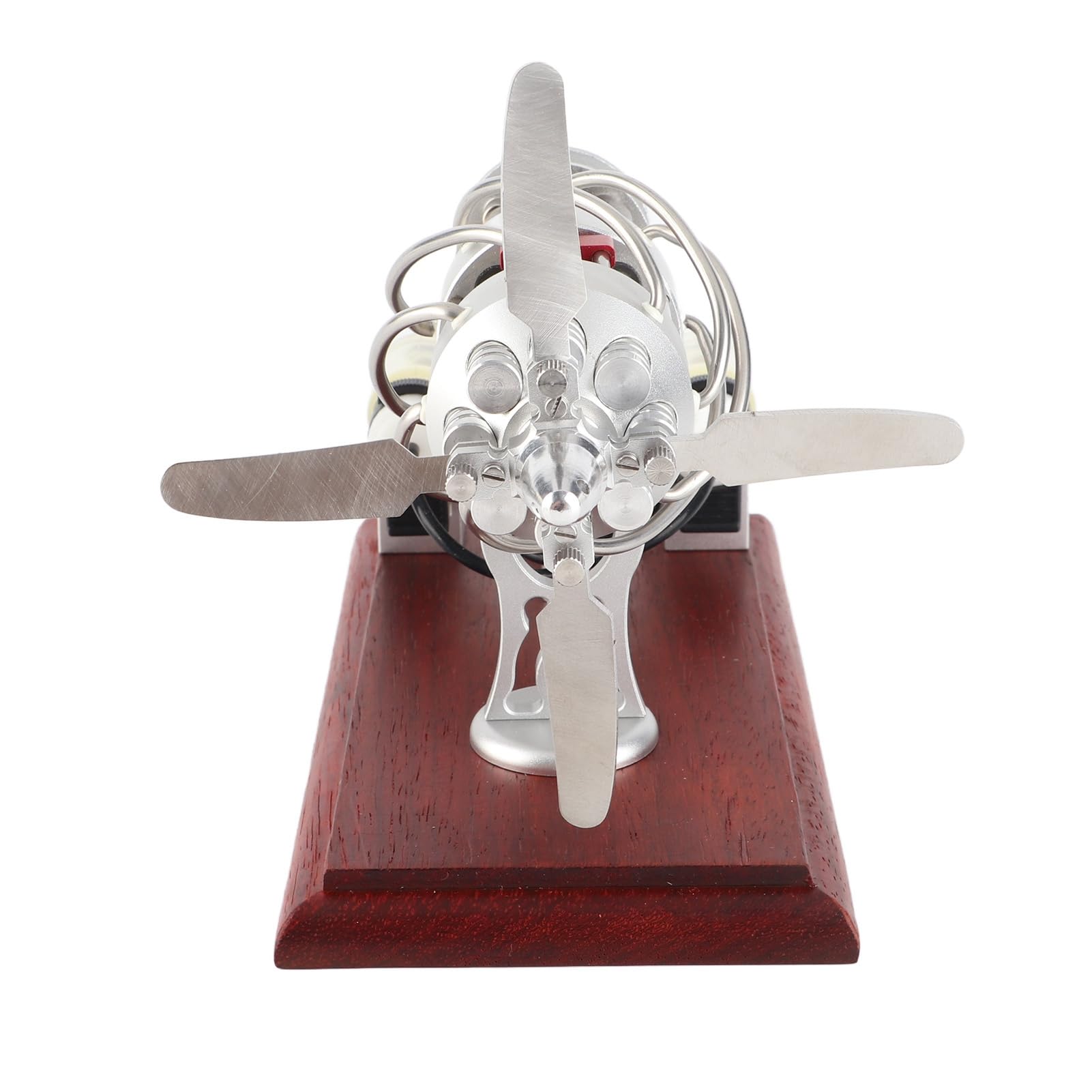 Kit modello motore Stirling 16 cilindri Piatto oscillante Generatore di aria calda Giocattolo scientifico educativo per bambini Progetti scientifici Apprendimento della fisica