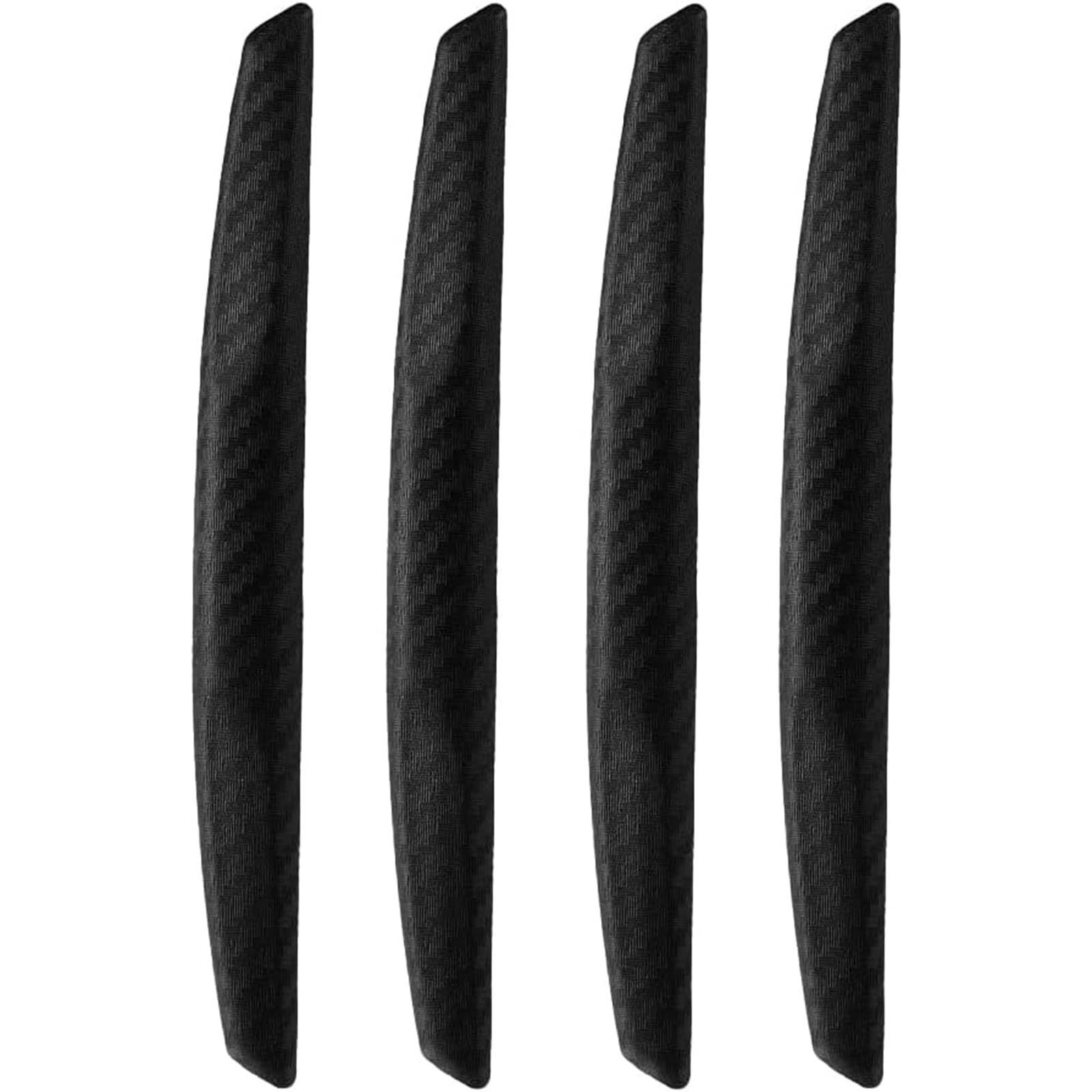 ONEMAJI 4Pcs Car Bumper Scratch Protector Strips for Audi A6 Allroad Quattro (C8) 2019-, Car Door Edge Guard Trim Rear View Mirror Collision Avoidance Bars,Black