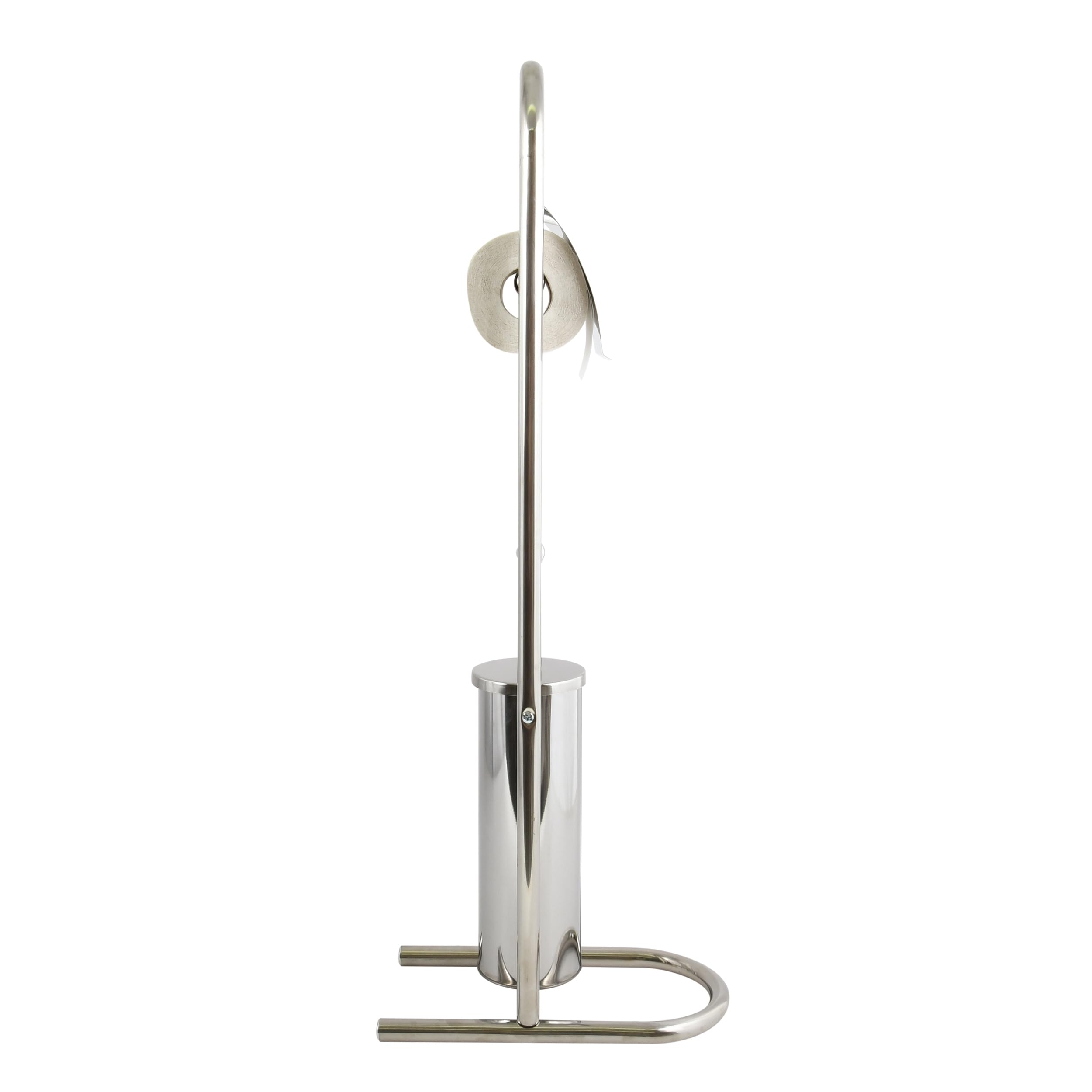 MSV Stainless Steel Toilet Set, Silver